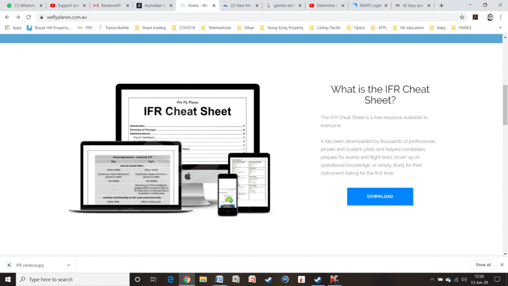 IFR Cheat Sheet